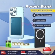 【✅SG READY STOCK】5000mAh Magnetic Powerbank PD20W Fast Charging Power Bank Mini Powerbank