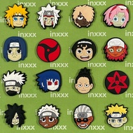 Japanese Anime Naruto Jibbitz for Crocs Accessories Charms Itachi Kakashi Jibbitz set mensCroc Pins