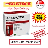 [🇸🇬 Stock|Performa 100s ACCU Check Performa 100s Test  Strips Expiry date: March 2027