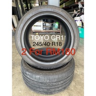 Toyo CR1 R18 245/40 (Used Tyre)