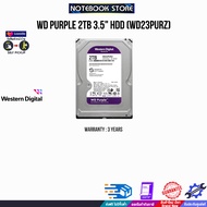 WD PURPLE 2TB 3.5" HDD (WD23PURZ)/ประกัน 3 Years