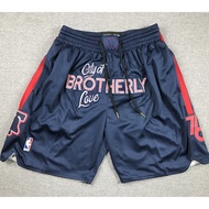 2026 Philadelphia 76ers Jersey Shorts -24 City Edition Just Don Swingman-Navy Blue
