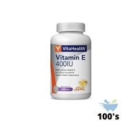 Vita Health Vitamin E 400iu 100's