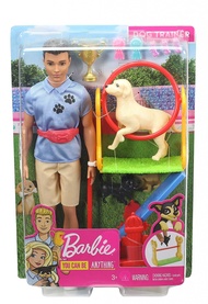 Barbie Ken Dog Trainer Playset Nacw 30ex ตุ๊กตา ผู้ชาย เคน ฝึกสุนัข บาร์บี้ ของแท้