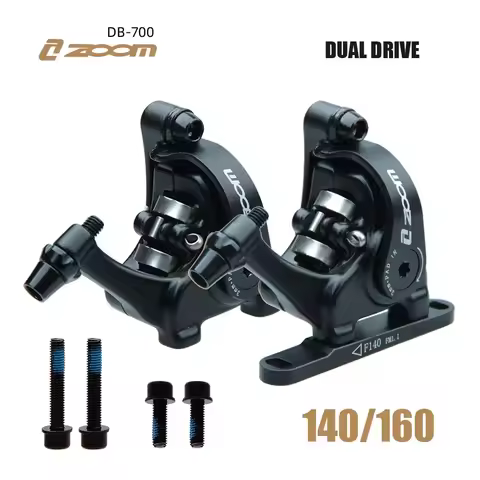 ZOOM HB700 Bicycle Disc Brake Road Bike Mechanical Brakes Mechanical Caliper Double Piston Bilateral