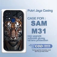 Latest Samsung M31 Case Tiger Tiger Casing Samsung M31 Hardcase Softcase Glossy
