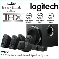 LOGITECH Z906 5.1 SURROUND SOUND SPEAKER SYSTEM WITH THX SURROUND SOUND, VERSATILE SETUP AND REMOTE 