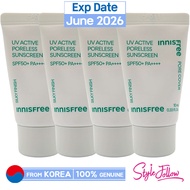 4pcs/40ml❤️[INNISFREE] UV Active Poreless Sunscreen 10ml (SPF50+/PA++++) (Sample)