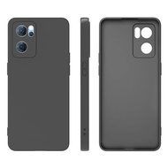OPPO A57 2022 COVER SOFT CASE PREMIUM MACARON BLACK SILICON SOFTCASE OPPO A57