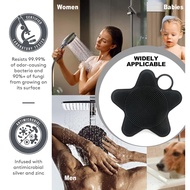 Antimicrobial Silicone Body Scrubber, Exfoliating Body Scrubber for Sensitive Skin, Eco Friendly Sho