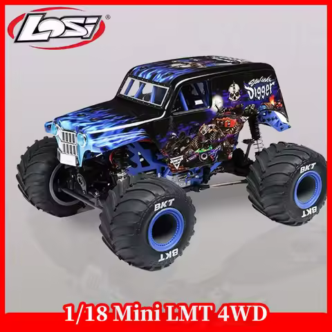 LOSI 1/18 Mini LMT 4WD RTR 2.4GHz RC Cars Electric Brushed Simulation Monster Truck Adult Children's