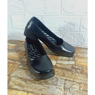 PS3H Women's Formal Black Heels Loafers for School Teachers, Paskibra, 3 Cm Heel