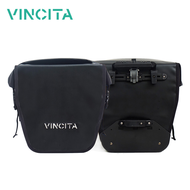 VINCITA B060WP — กระเป๋าจักรยานแพนเนียร์เดี่ยวฝาม้วน (คู่หลัง 2 ใบ)