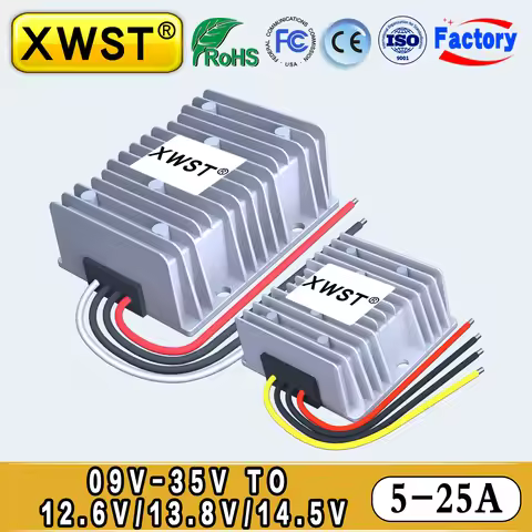 XWST DC DC Constant Current Battery Charger 9-35V 12V 24V to 12.6V 14.5V 5A 8A 12A 15A 22A Lithium L