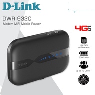 D-Link Modem Mifi 4G All Operator DWR-932C Hitam-Seken Modem dan Baterai