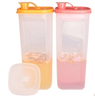 Tupperware genuine 2L slim pot filter sealed plastic water cup with lid cold kettle enzyme juice jug