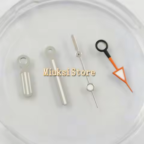 silver edge white watches Hands orange GMT hand Fit NH34 Mingzhu DG3804 2813 8215 8205 NH35 NH36 ETA
