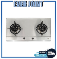 EF EFH 2763 WT VSB [76CM] 2 BURNER STAINLESS STEEL HOB WITH SAFETY VALVE