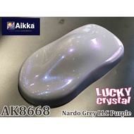 AIKKA AK8668 NARDO GREY LLC PURPLE (***) LUCKY CRYSTAL ( 3 TONE EFFECT ) 2K CAR PAINT SPECIAL EFFECT