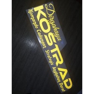 KOSTRAD sticker dirgahayu kostrad komando Oracal Sticker Oracal 651 3M Reflective