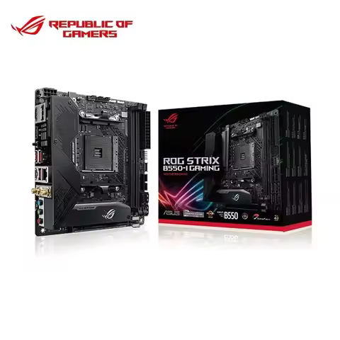 ASUS New ROG STRIX B550-I GAMING Wi-Fi 6 Mini ITX B550 2 x DIMM, Max. 64GB, DDR4 5100(OC) MHz M.2 SA