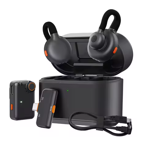 Hollyland Lark M2S Wireless Microphone for iPhone Camera Android PC Noise Cancellation Microphone fo