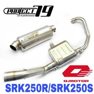 Project79 Exhaust QJMotor SRK250R SRK250S Full System Stainless Steel Muffler Accessories Ekzos Mani