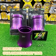ESR Purple Trumpet velocity joint esr untuk carburetor / TB THROTTLE BODY Y15 Y16 Blue thrumpet 24-2