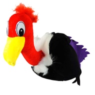 Over The Hill Plush Vulture Buzzard Novelty Hat Birthday Retirement Party Multicolored
