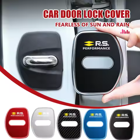 Stainless Car Door Lock Buckle Trim Cover Protector Rust Accessories For Renault Symbol Clio 3 4 Spa