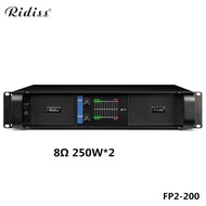 Ridiss FP Professional เครื่องขยายเสียง 1000W 4-Channel Pure Power Amplifier สําหรับบาร์การแสดงบนเวท