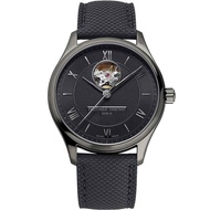 Frédérique Constant Men's Stainless Steel Automatic Watch with Leather Strap, Black, 19 (Model: FC-3
