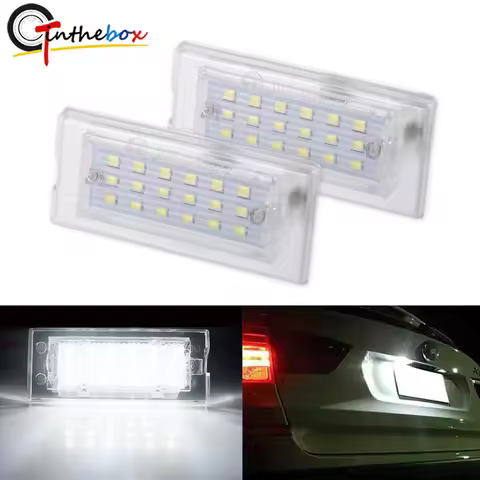 2PCS For BMW X3 E83 03-11 X5 E53 Canbus LED License Number Plate Light Error Free Canbus 6000K White