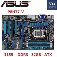 Used Asus P8H77-V Desktop Motherboard H77 LGA 1155 22nm i3 i5 i7 DDR3 32G SATA3 USB3.0 ATX On