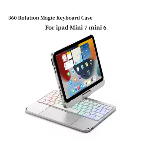 Magic Keyboard Cover for IPad Mini 7 A17Pro 2024 mini 6 360 Degree Rotation 8.3 inch Magic Wreless B