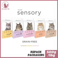 [REPACKING 500G / 1KG] Nuxa Sensory Grain Free Cat Dry Food Makanan Kucing Grain-Free