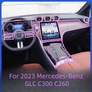 For Mercedes-Benz GLC C300 C260 2023 Central Control Navigation Instrument Screen TPU Interior Prote