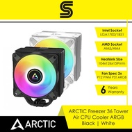 ARCTIC Freezer 36 Tower CPU Cooler ARGB Black | White - LGA1700/1851/AM4/AM5