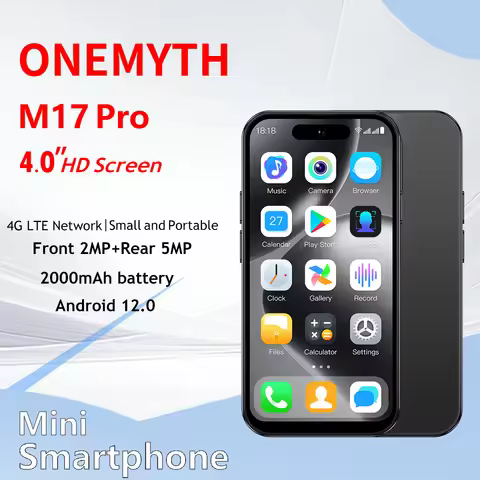 New ONEMYTH M17 Pro Mini Smartphone 4G Dual SIM 4.0-inch HD Full Screen 2000mAh 2GB+16GB 3GB+64GB An