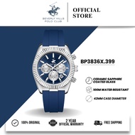 Beverly Hills Polo Club BHPC Jam Tangan Lelaki Men's Rubber Quartz Watch BP3836X