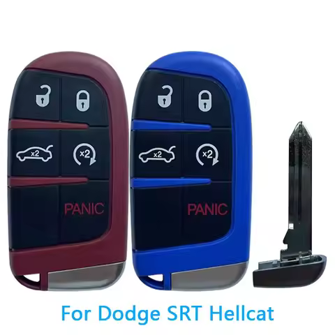 NH KEY Top Quality 5buttons Fob For R/T Trackhawk Scat Pack/392/HEMI/Challenger/DAYTONA for SRT Hell