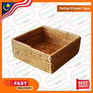 Rattan Flower Vase/Rattan Storage/Wicker Basket/Handmade Rattan Strorage/Rattan Tray