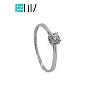 LITZ White Gold Diamond Ring (18K) DR48
