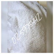 PUTIH White Fur Rug Wedding Carpet Fluffy Fur