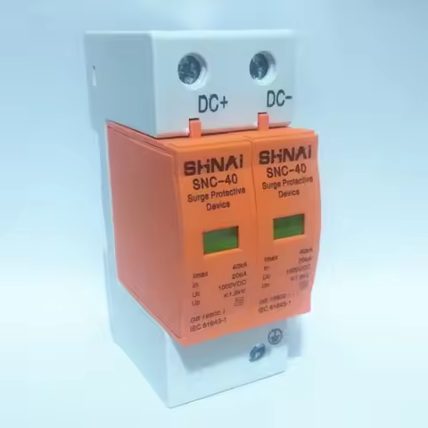 Surge Protective Device SPD DC 500V 800V 1000V 2P DC1000V 20KA 40KA Low-voltage Arrester House DIN R
