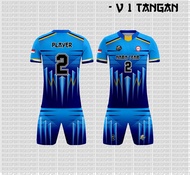 Baju Jersey Kaos Voly Volly Volley Voli Cowo Pria Cewek Wanita Fullprinting Tangan FREE NAMA LOGO SP