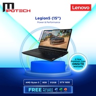 Lenovo Legion 5 Gaming Laptop (Ryzen 5-4600H/8GB/512GBSSD/GTX1650-4GD6/15.6"FHD120Hz/Win10/H&amp;S Office/2Yrs)