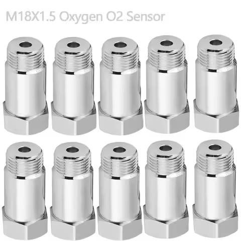 20-1PCS M18X1.5 Oxygen O2 Sensor Extender O2 Oxygen Sensor Spacer Car CEL Fix Check Engine Light Eli