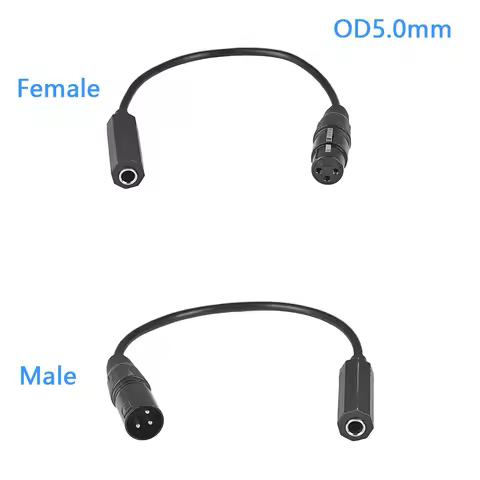 6.35mm TRS Female to XLR 3Pin Male Mono Audio Adapter Cable 30cm Balanced Connector for Microphone M