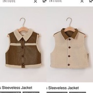 Intique羊羔毛雙面背心外套